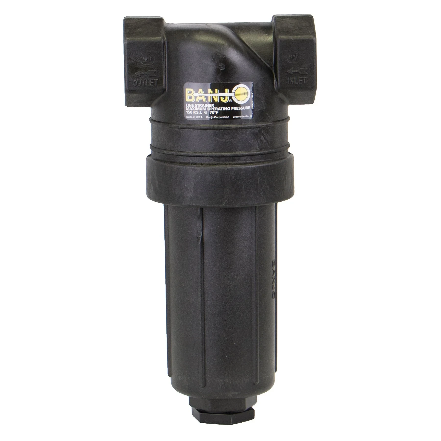 BANJO FITTINGS LST125-30 T Strainer With 30 Mesh Stainless Steel Screen, 1-1/4 X 1-1/4 Inch Size | AC8TYZ 3DTX7