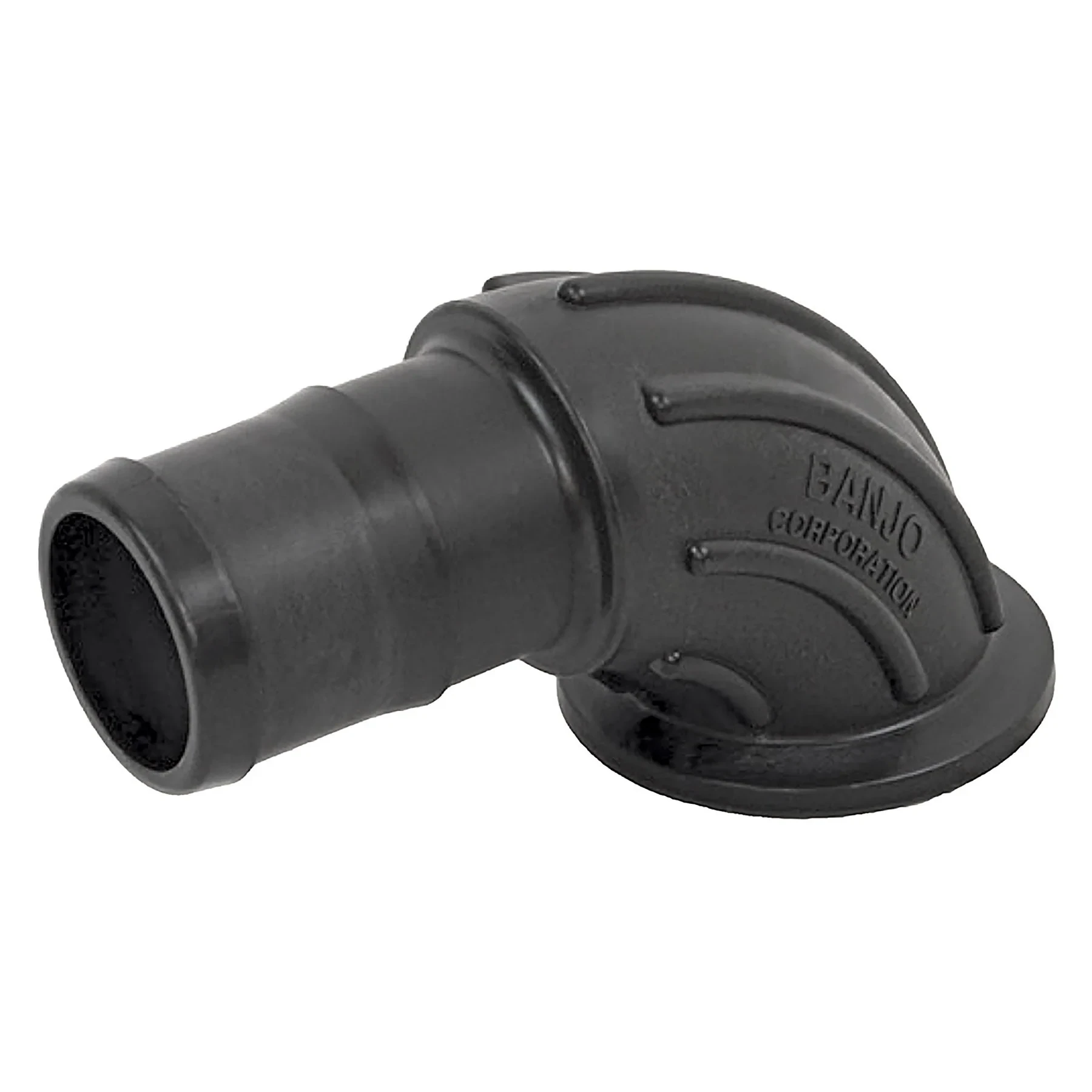 BANJO FITTINGS M300BRBSWP90 Hose Shank Sweep Manifold Fitting, 3 Inch Size | BW9HMX