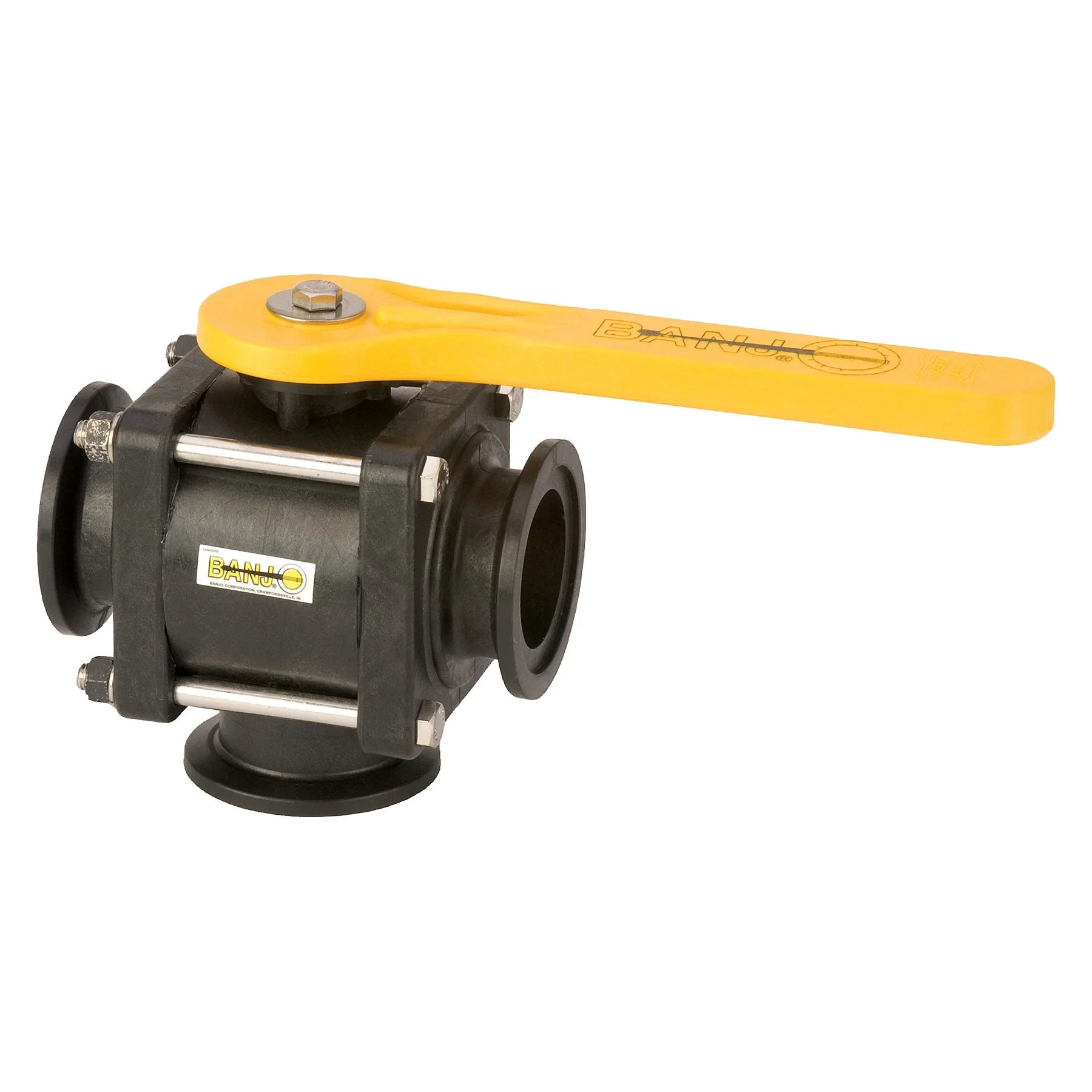 BANJO FITTINGS MV220BL Full Port 3-Way Bottom Load Manifold Valve, 2 Inch Size | BW9NDQ