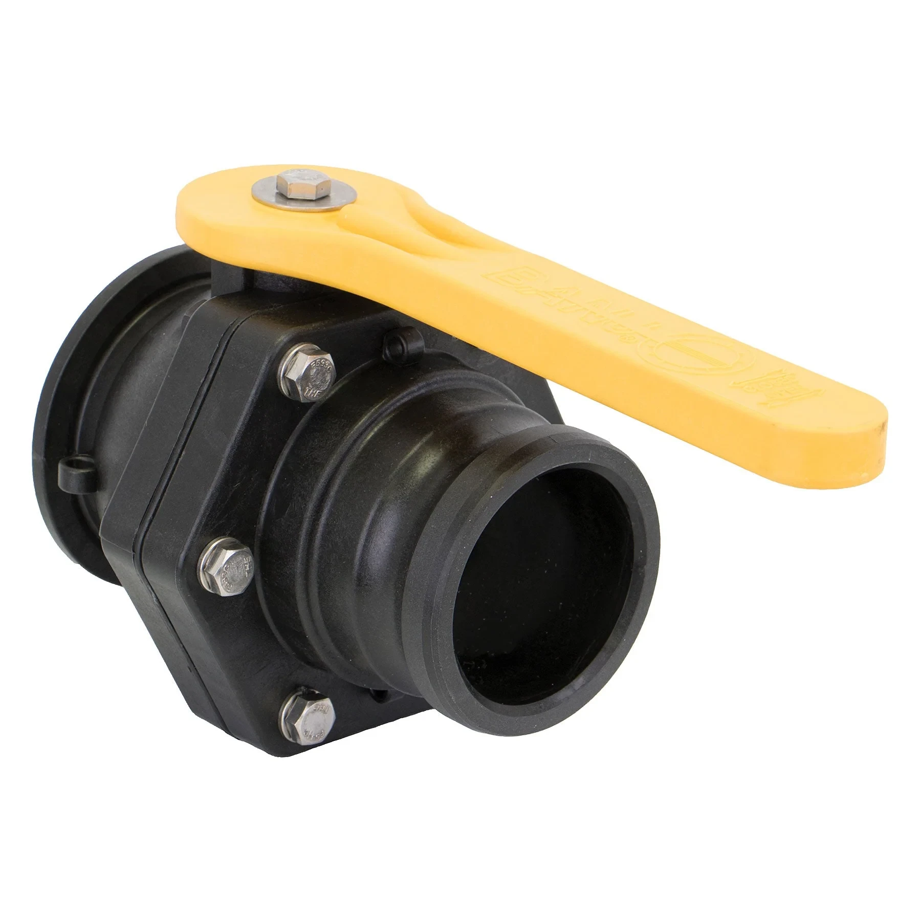 BANJO FITTINGS MVSF300 Bolted Stubby Valve, 3 Inch, Polypropylene | BW9QHD