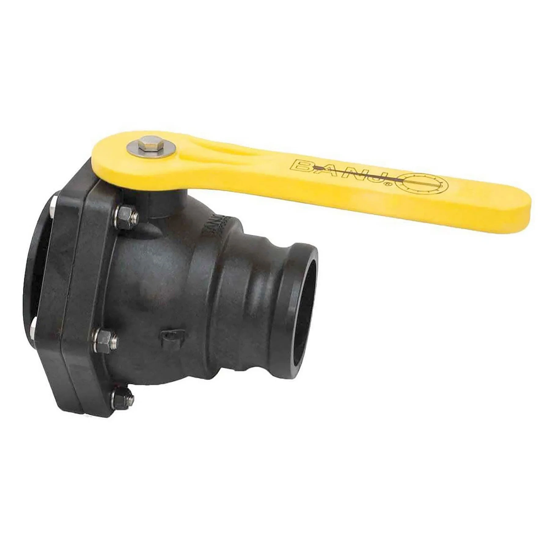 BANJO FITTINGS MVSF300FP Manifoldd Flange Full Port Stubby Valve, 3 Inch Male Adapter | BW9TAZ