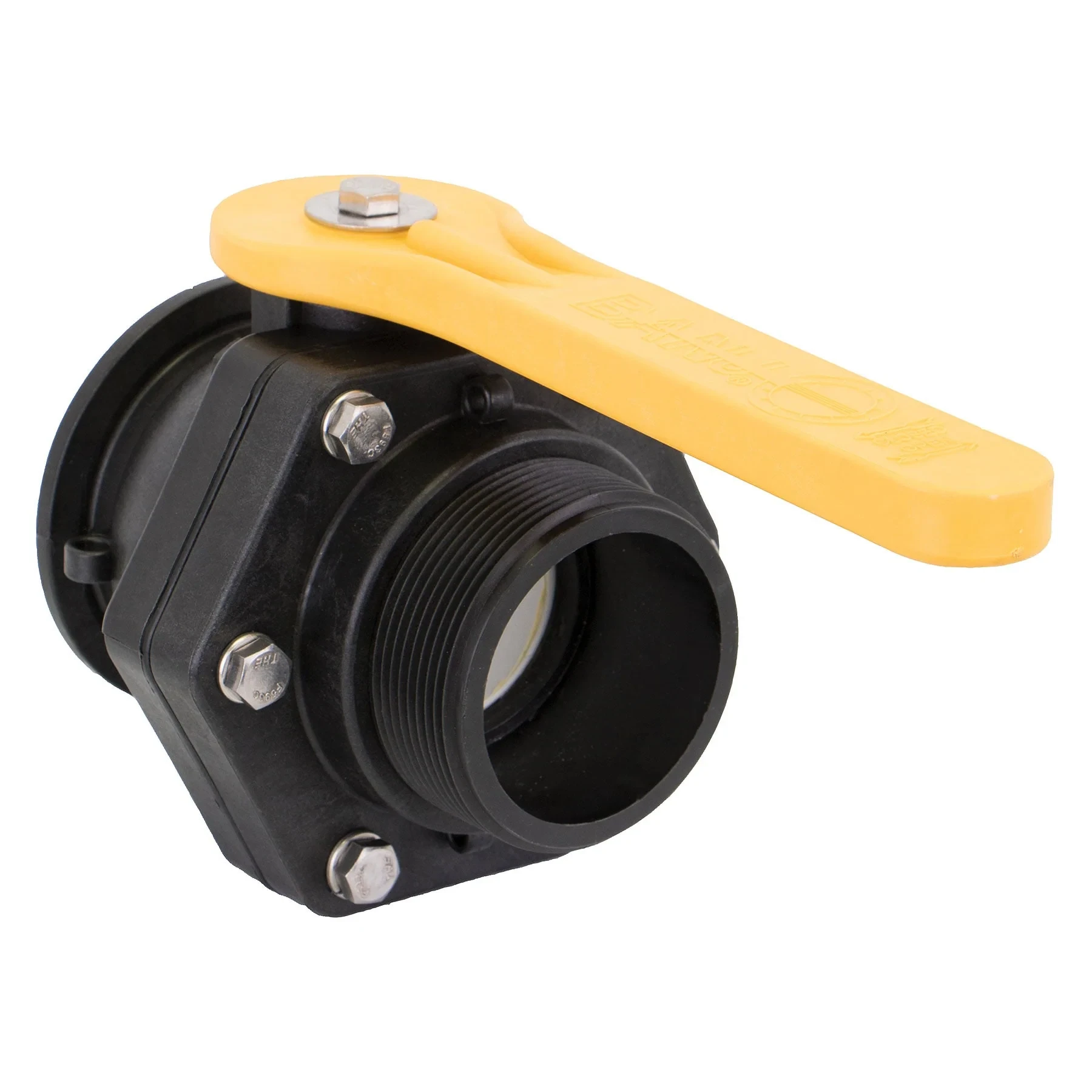 BANJO FITTINGS MVSMT300 Bolted Stubby Valve, 3 Inch, Polypropylene | BW9TAV