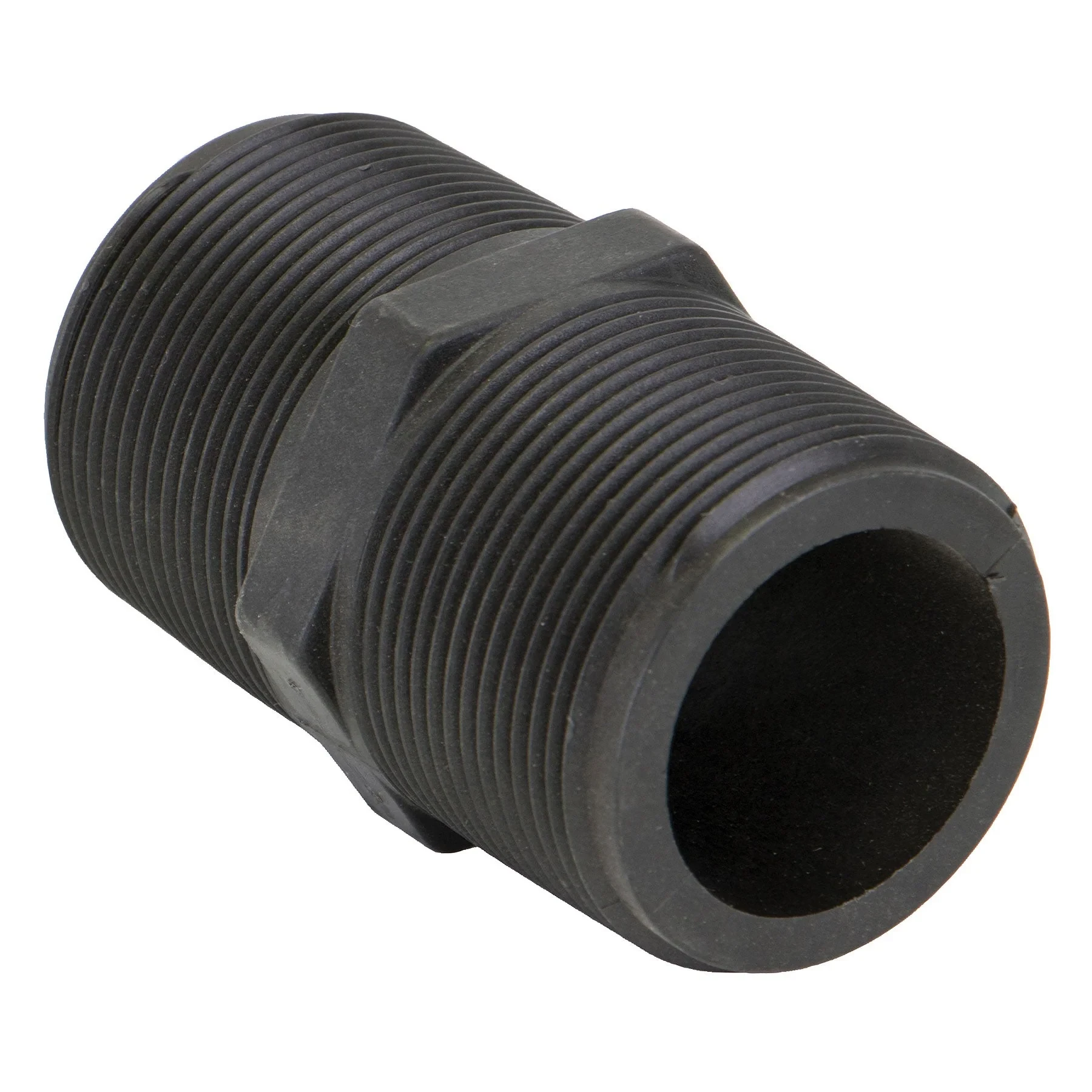 BANJO FITTINGS NIP150-3 Nipple 1 1/2 x 3 Inch Mnpt Polypropylene Black | AC8TVG 3DTK3