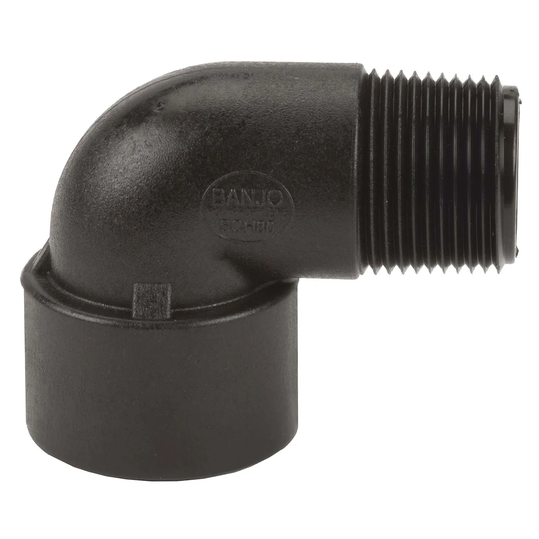 BANJO FITTINGS SL100-90 Pipe Street Elbow, 90 Deg, 1 Inch, Polypropylene | AB2KHP 1MKF8