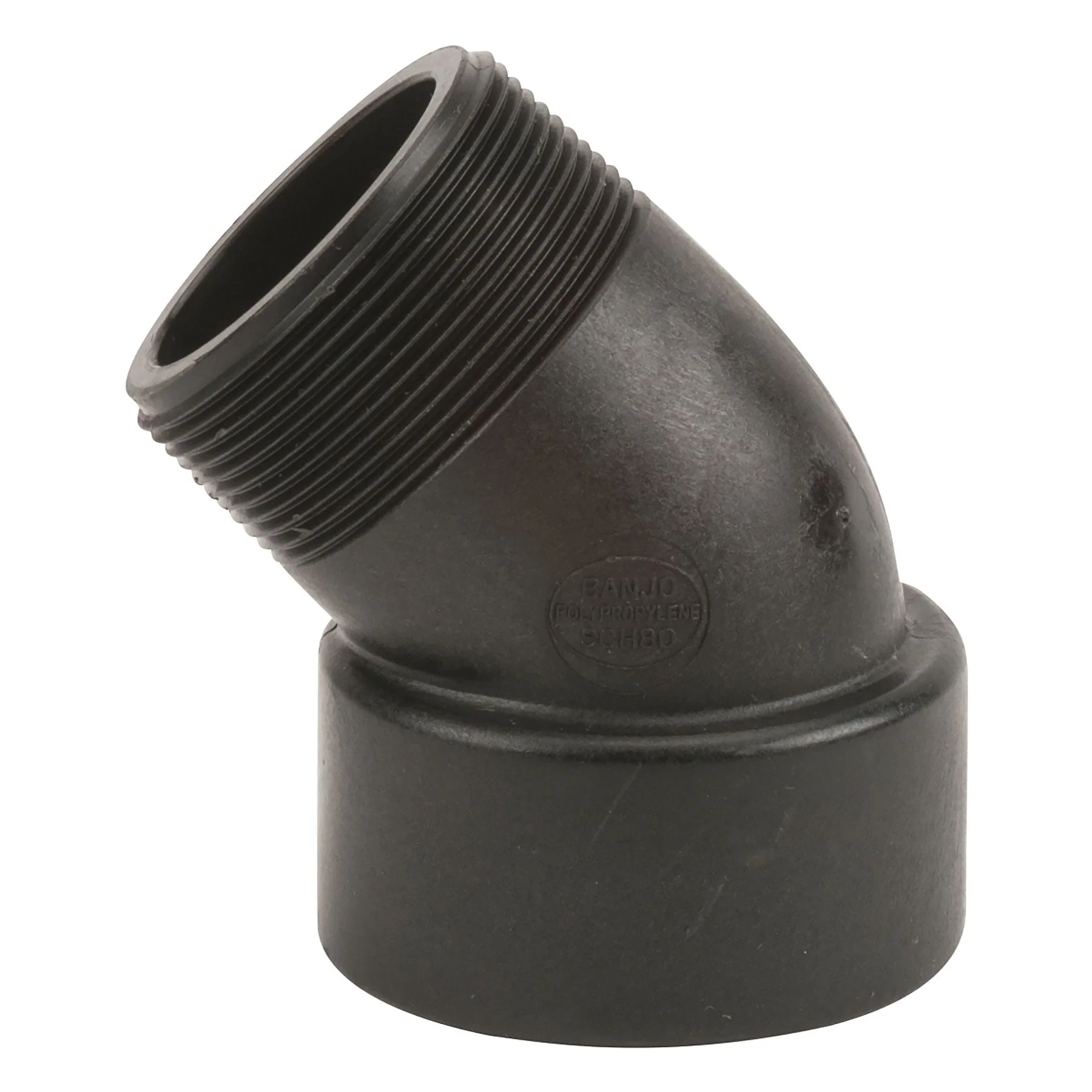 Poly Pipe Street 45 Deg Elbow, 2 Inch Size