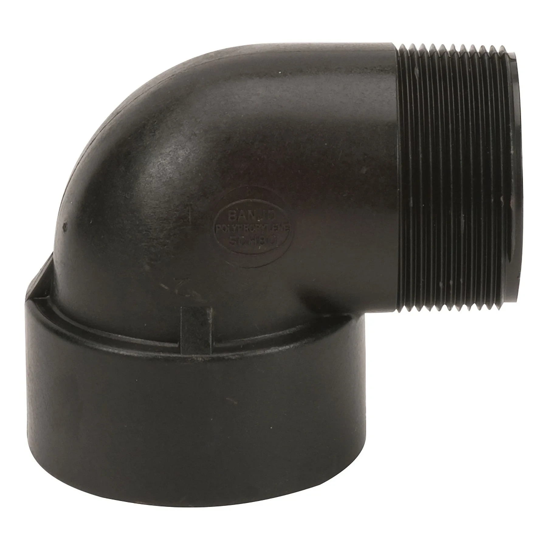 Poly Pipe Street 90 Deg Elbow, 2 Inch Size