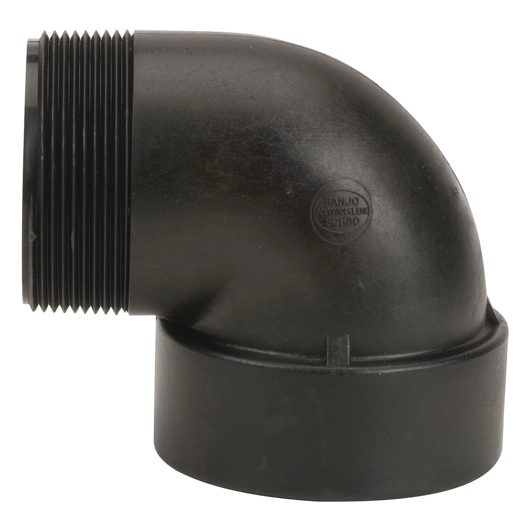 Poly Pipe Street 90 Deg Elbow, 3 Inch Size