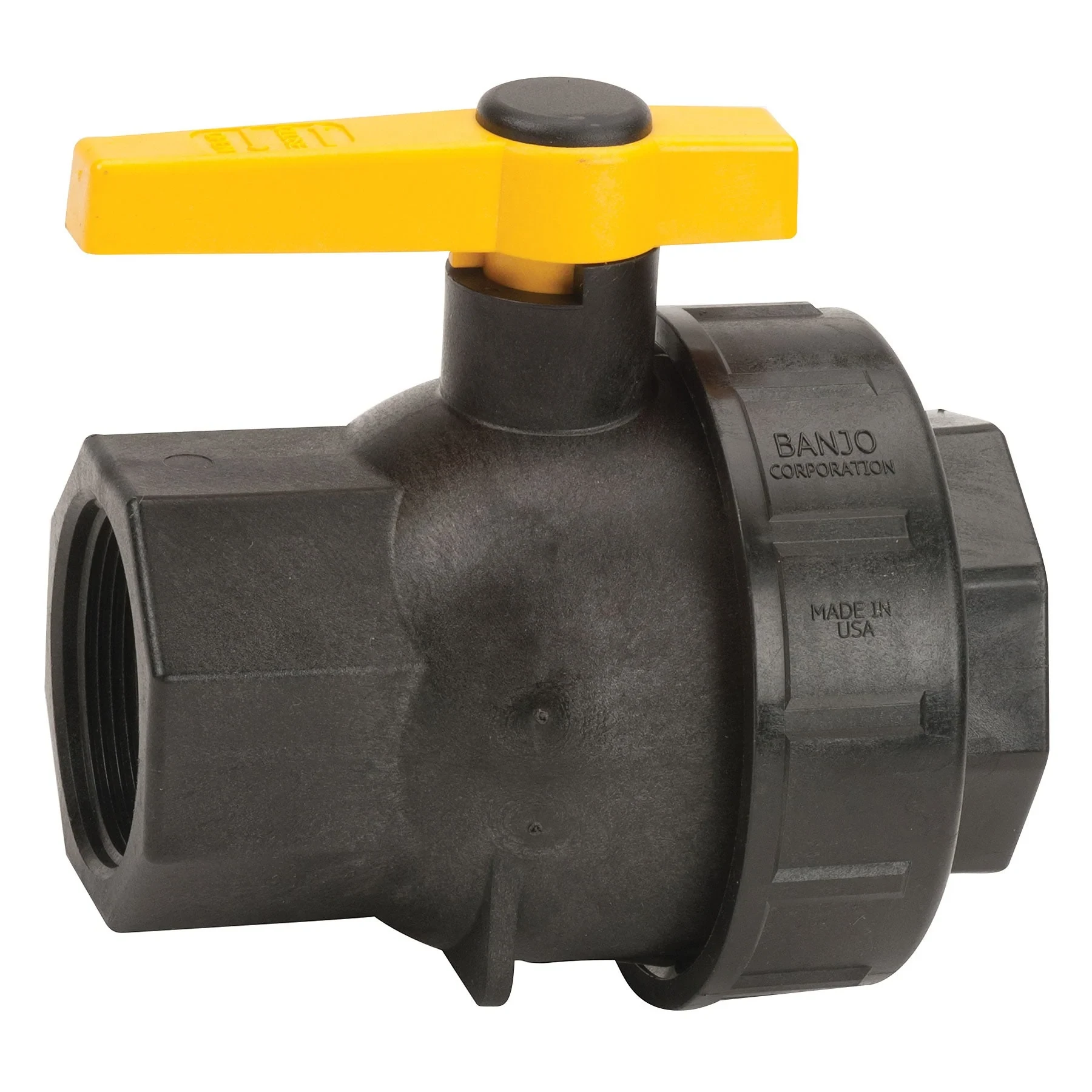 BANJO FITTINGS SUV200FP Single Union Ball Valve, 2 Inch, Polypropylene | AC8XFU 3ELY9