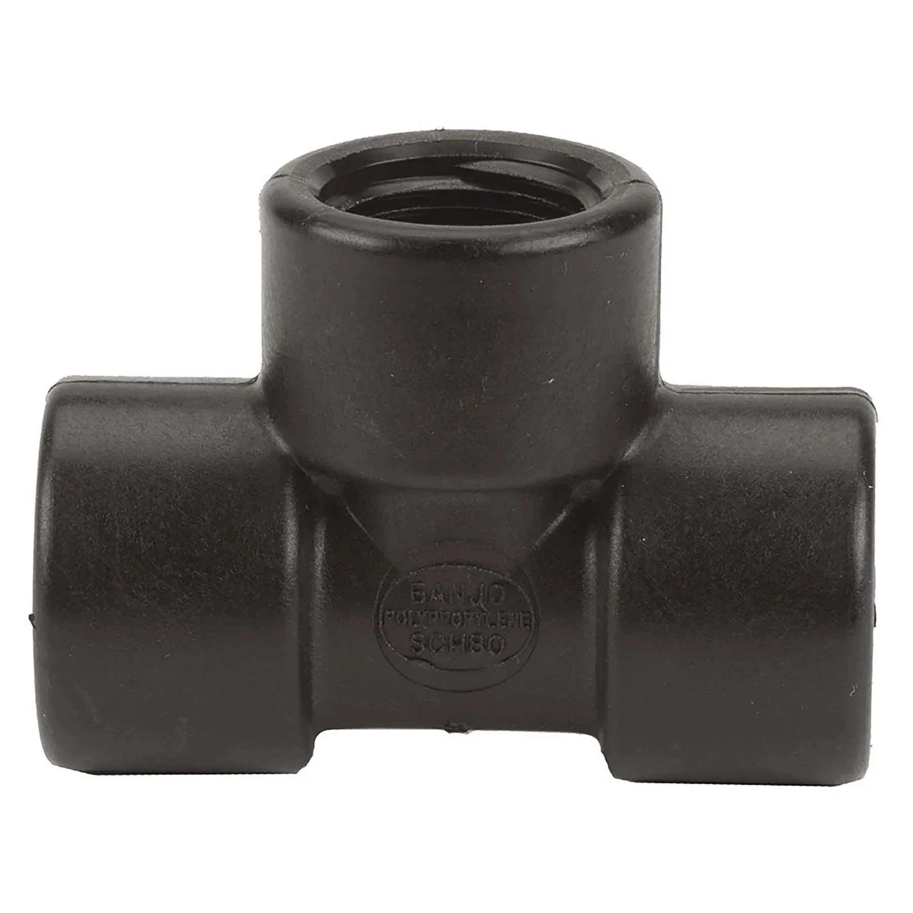 Tee 3/4 Inch Fpt Polypropylene 150 Psi Black