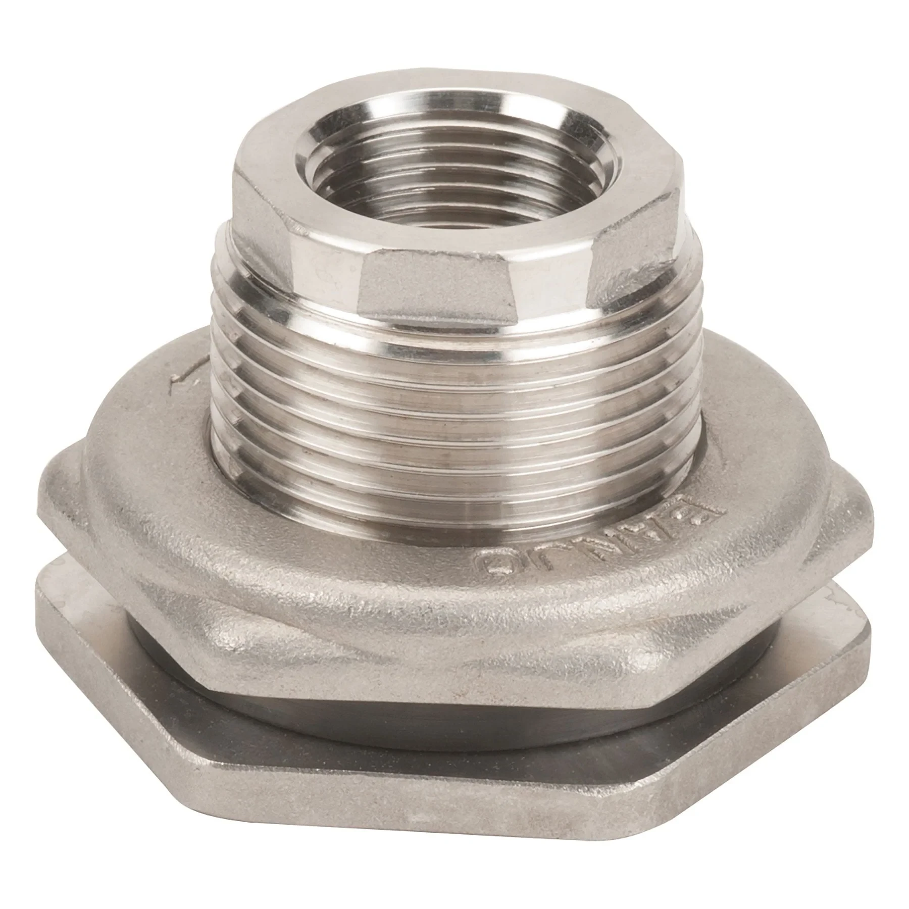 Bulkhead Tank Fitting, 3/4 Inch Size, 1-5/8 Inch O.D.