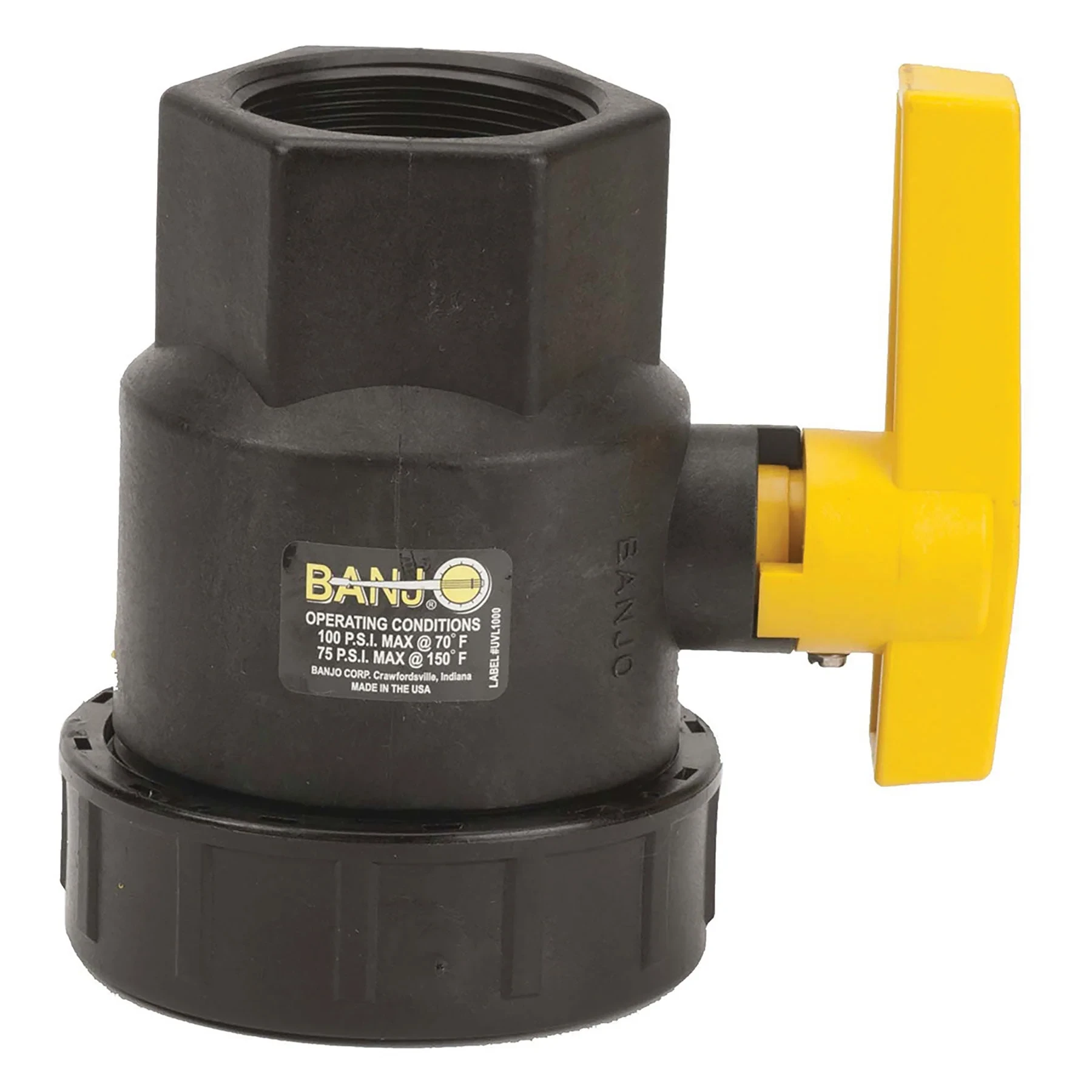 BANJO FITTINGS UV200FP Ball Valve, 2 Inch Pipe Size, Full, 300 PSI CWP Max. Pressure | BW9FLD 34K346