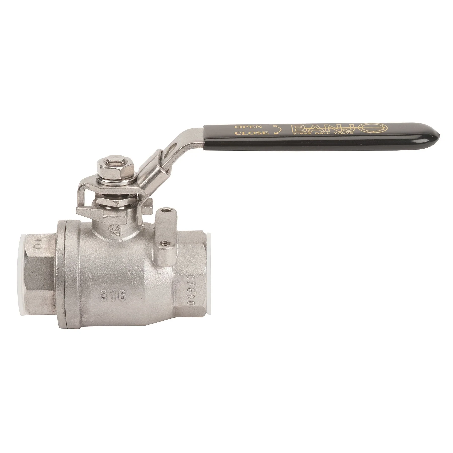 BANJO FITTINGS VSS075 Full Port Valve, Size 3/4 Inch, Stainless Steel | BW9PUZ