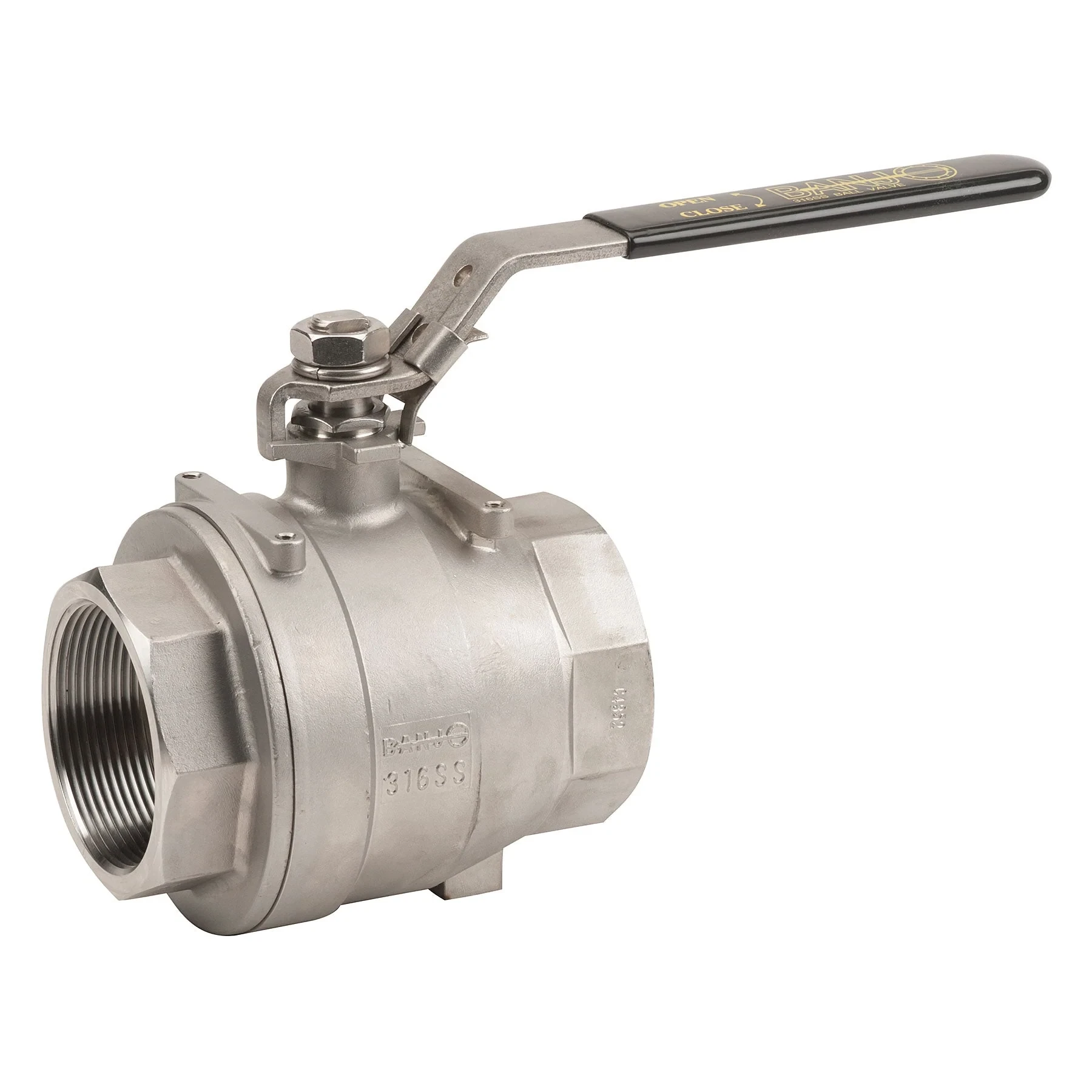 BANJO FITTINGS VSS300 Full Port Ball Valve, 3 Inch, Stainless Steel | BX2CZV