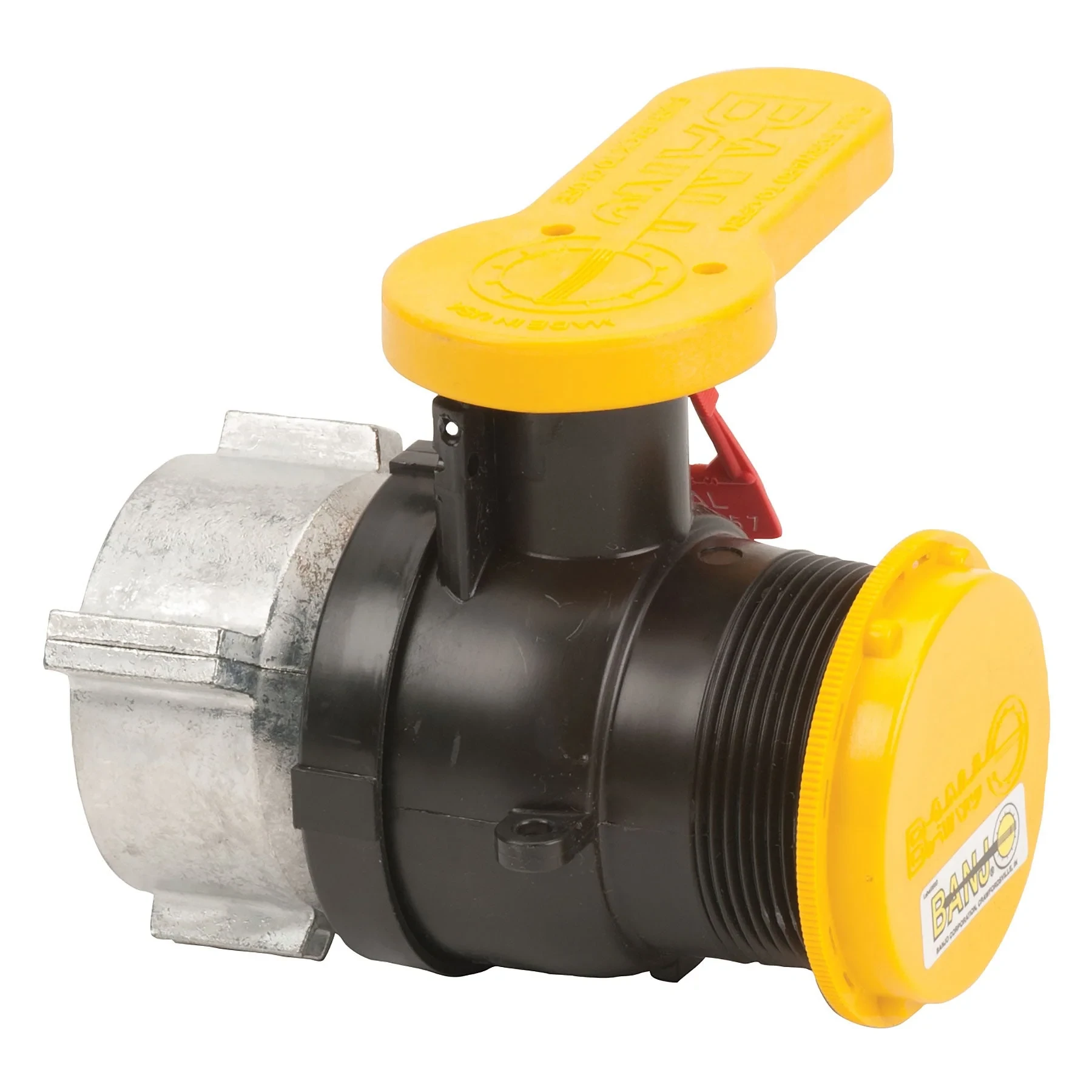 BANJO FITTINGS W230237 Poly Spinweld Valve With Npt Outlet And Cap And Foil Seal, 2 Inch Size | BW9JRQ