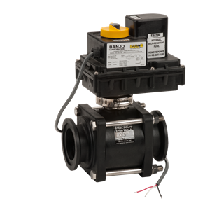 BANJO FITTINGS MEV220CF Full Port Electric On/Off Manifold Ball Valve, 2 Inch Size | BX2AYJ