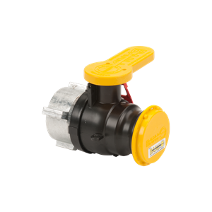 BANJO FITTINGS W230241 Valve and Cap, Size 2 Inch, Polypropylene | BW9AQY