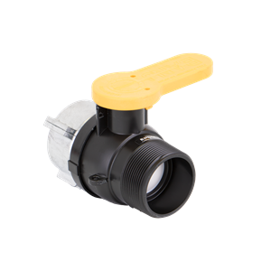 BANJO FITTINGS WSMT223MR Mauser Poly Valve Male Npt With Epdm, 2 Inch Size | BW9HGG