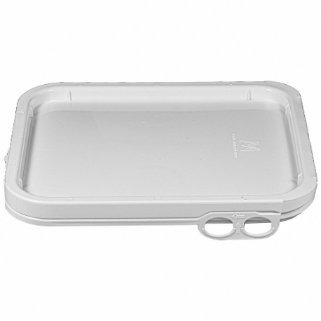 BASCO MML8005-SK Lid, Tear Tab Lid, White, Plastic, FDA Grade, 11 1/2 Inch Size L x 9 3/4 Inch Size W | CN9DRM 795N68