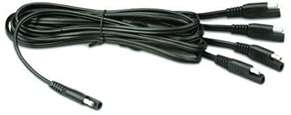 BATTERY DOCTOR 23129-7 Solar Adapter, 4 In 1, 11.6 Feet Length | CG9AQY