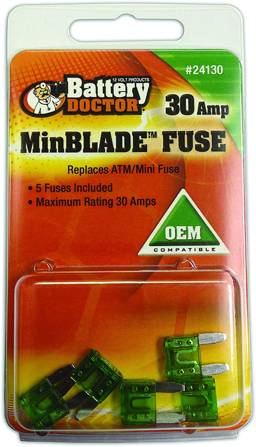 BATTERY DOCTOR 24105 Automobile Fuse, 5A, Tan, 5 Piece | CG9ARW