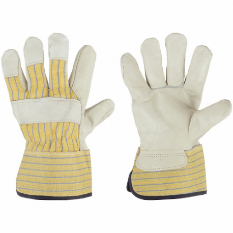 BDG 40-9-173PL Leather Gloves, Size L, Premium, Work Glove, Cowhide, Wing Thumb, Safety Cuff, Acrylic | CR9FMJ 61JY80