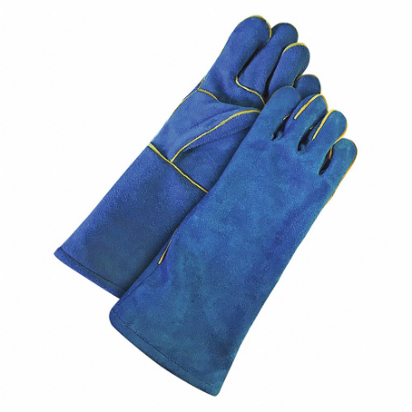 Welding Gloves, Wing Thumb, Gauntlet Cuff, Premium, 1 PR