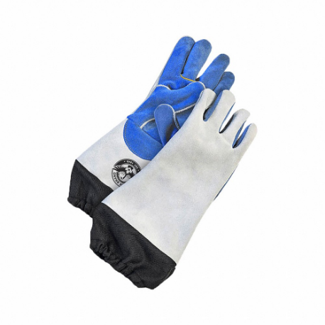 Welding Gloves, Wing Thumb, Gauntlet Cuff, Premium, Gander, XL Glove Size, 1 PR