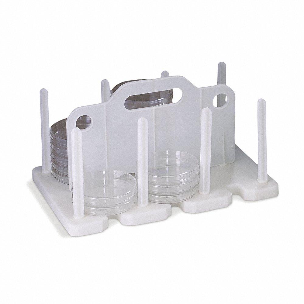 Rack Petri Dish White 7 Inch H x 8.25