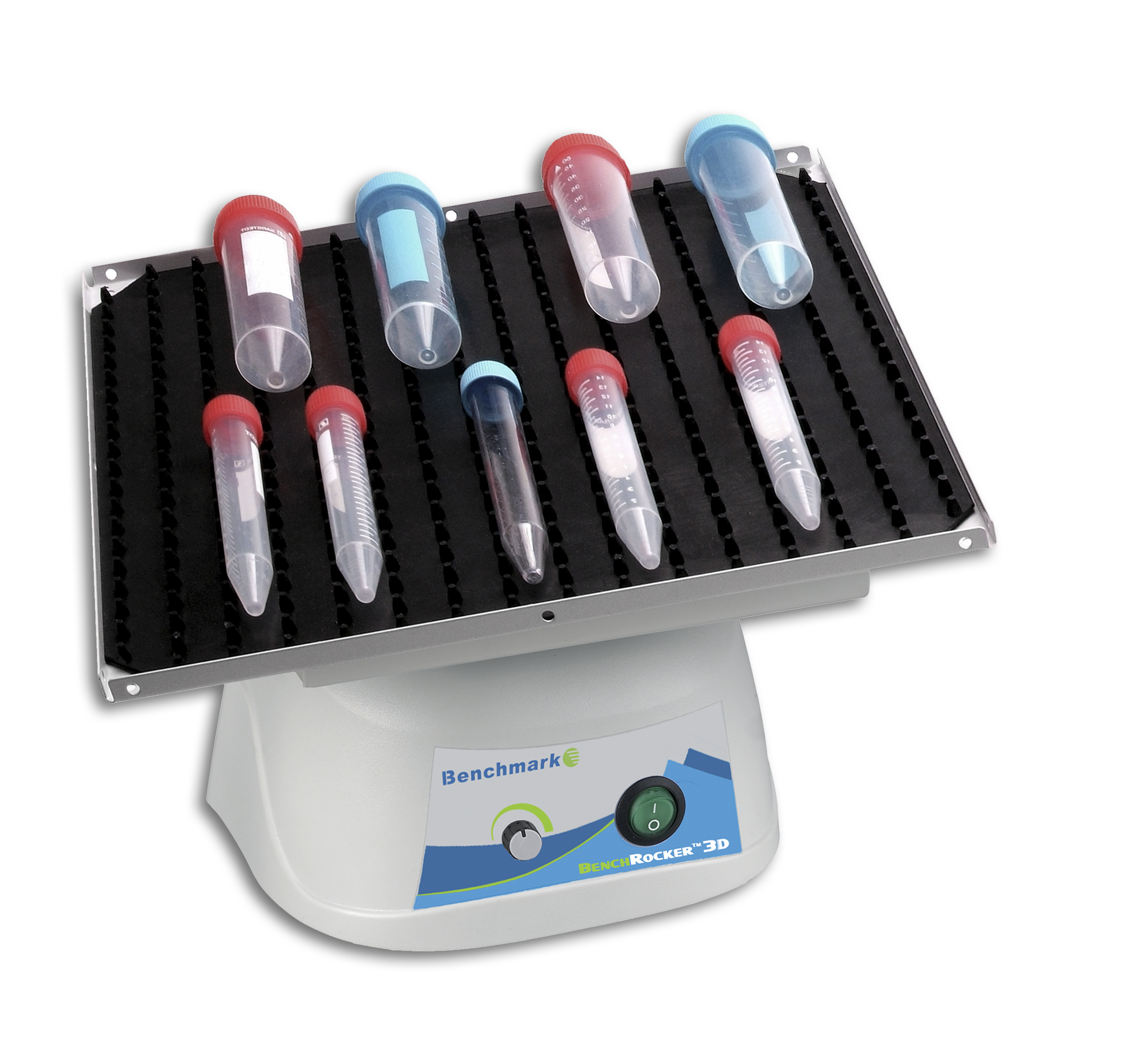 BENCHMARK SCIENTIFIC B3D2300-E Nutating Shaker, Benchrocker, 12 x 12 Inch Platform Size, 230V | CE7MFG