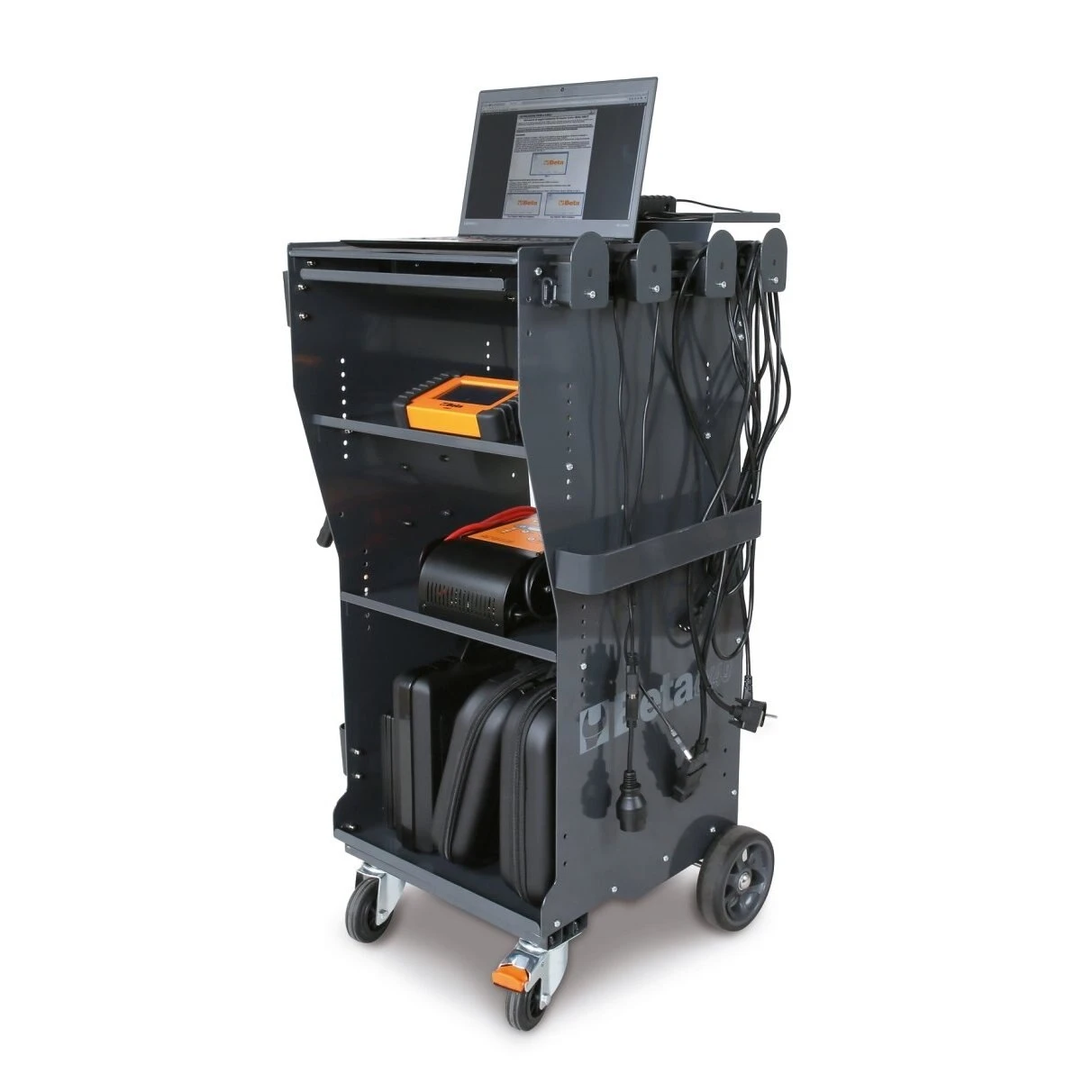 Sheet Metal Tool Cart, 3 Shelves
