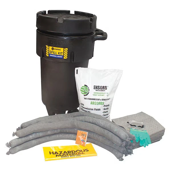 Spill Kit, Universal, Wheeled, 50 gal