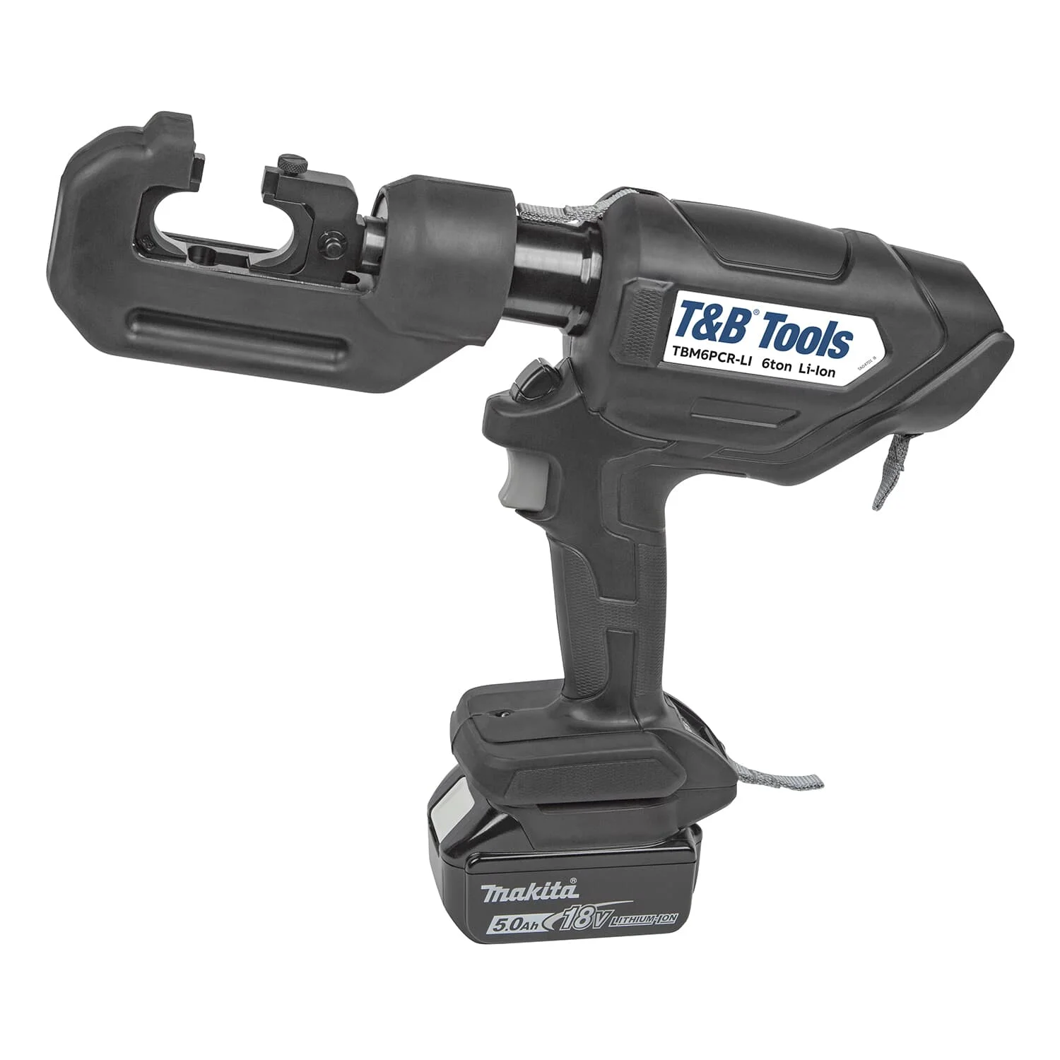 Crimp Tool, Battery Powered Open Type, 18 V Voltage Rating, 6 Ton Crimping Force