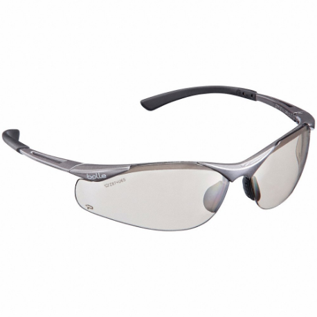 BOLLE SAFETY PSSCONT-C10 Safety Glasses, Anti-Fog /Anti-Static /Anti-Scratch, No Foam Lining, Wraparound Frame | CN9TGE 60LM36