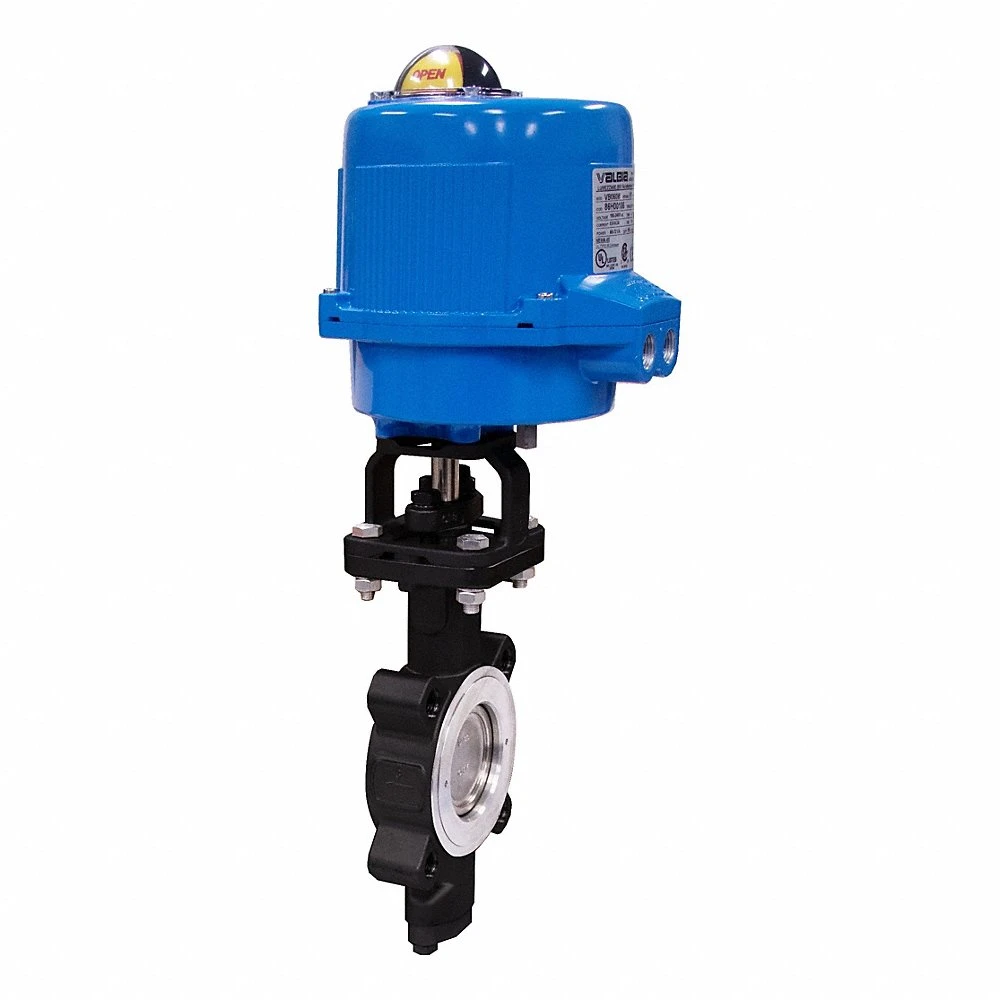 Electrically Actuated Butterfly Valve, Carbon Steel, 24V AC/DC, Standards CSA/UL ISO 5211