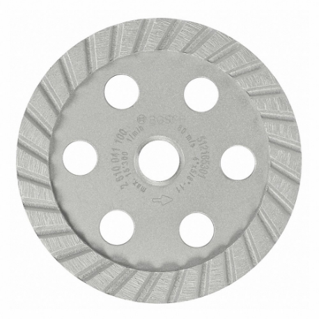 BOSCH DC430S Segment Cup Grinding Wheel, 4 Inch Abrasive Wheel Dia, 14, 600 Rpm Max. Rpm | CN9YEY 54EF75
