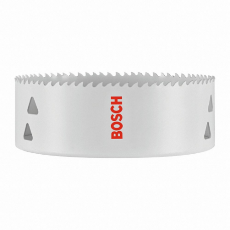 BOSCH HBT550 Hole Saws, 5 1/2 Inch Saw Dia, 5 Teeth per Inch, 1 3/4 Inch Max. Cutting Dp, Bi-Metal | CN9YNA 802GN9