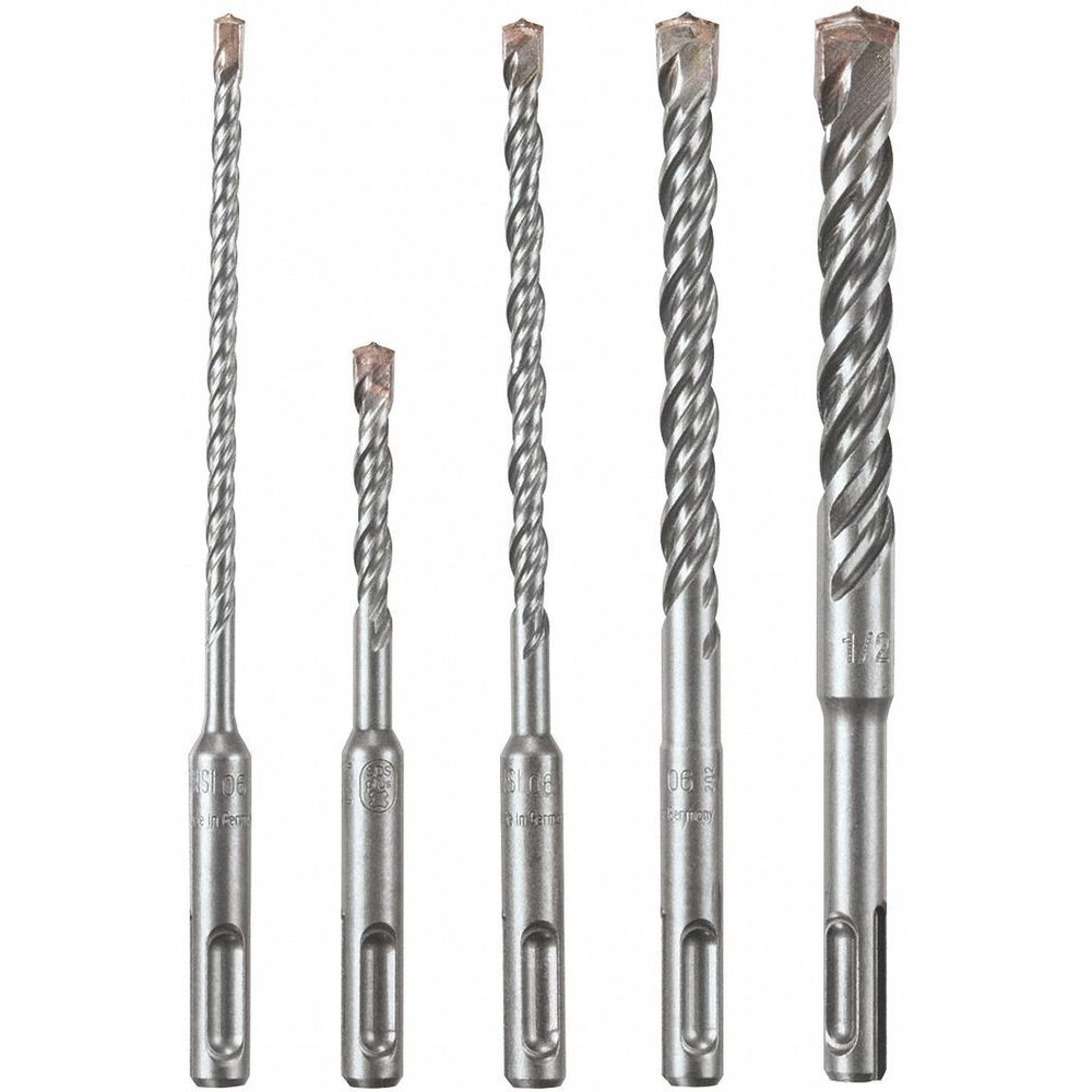 5-PC SDS Plus Hammer Drill Bit Set