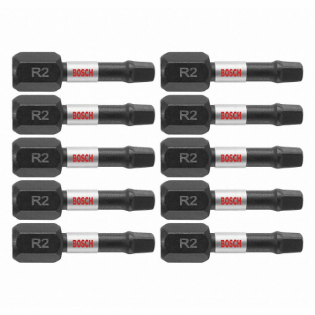 BOSCH ITSQ21B Impact Driver Bits, Fastening Tool Tip Size, 1 Inch Overall Bit | CV2PBJ 802GF3