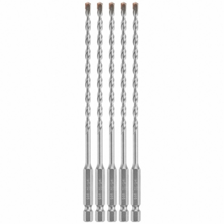 BOSCH LBHX0025 Hammer Drill Bit, 5/32 Inch Drill Bit Size, 3 Inch Max Drilling Dp, 6 Inch Overall Length | CN9WTY 61HW89