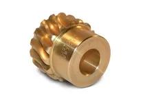 BOSTON GEAR QB1212 Worm Gear, 12 Diametral Pitch, 14.5 PA, 12 Teeth, Right Hand, Bronze | AK2ZQQ