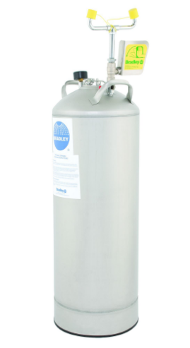 BRADLEY S19-788LHS Eyewash Unit, Portable Pressure Tank, 15 Gallon Capacity, Stainless Steel | CD4EDT