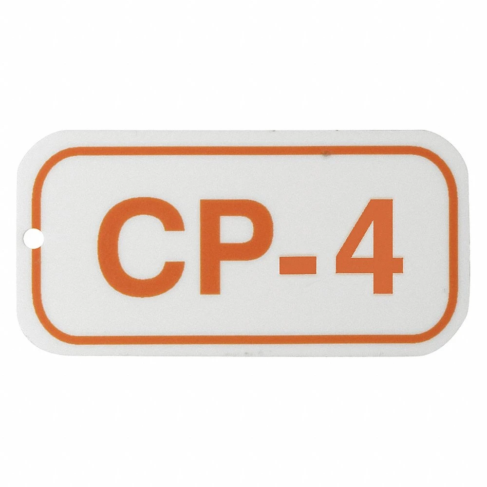 BRADY 105677 Lockout Tag, No Header, CP-4, Polystyrene, English, Adhesive Backing | CP2FJT 489K82