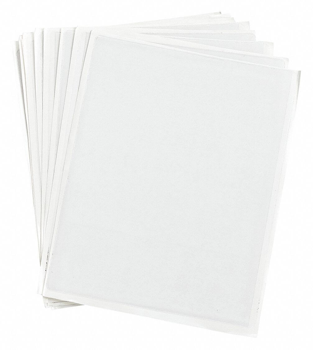 Document Holders, Adhesive Backing Mounting, 8-1/2 x 11 Inch Size