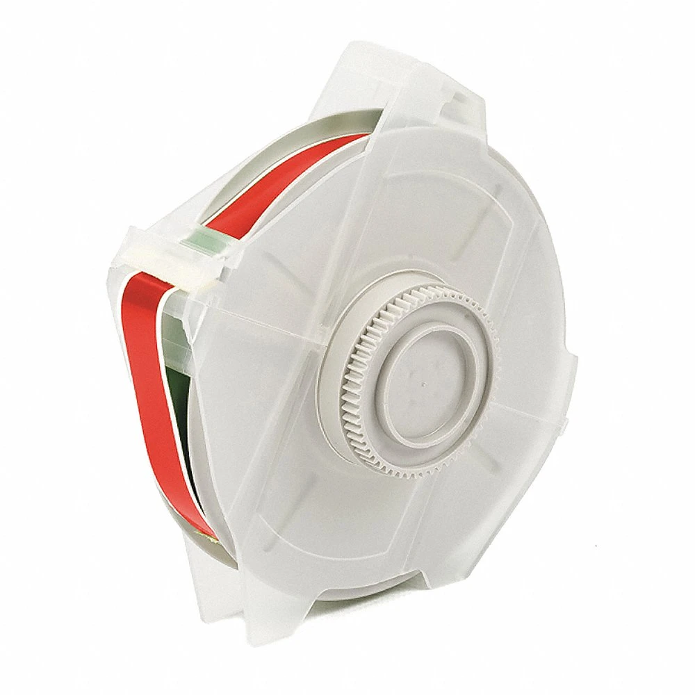 BRADY 113122 Continuous Label Roll, 1/2 Inch X 100 Ft, Vinyl, Red, Outdoor | CP2JBP 3PU42