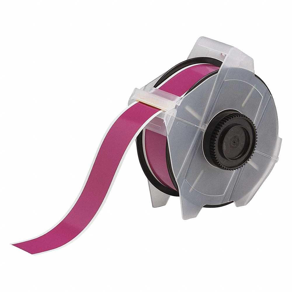 BRADY 113149 Continuous Label Roll, 1 1/8 Inch X 100 Ft, Vinyl, Purple, Outdoor | CP2HWV 3ME37