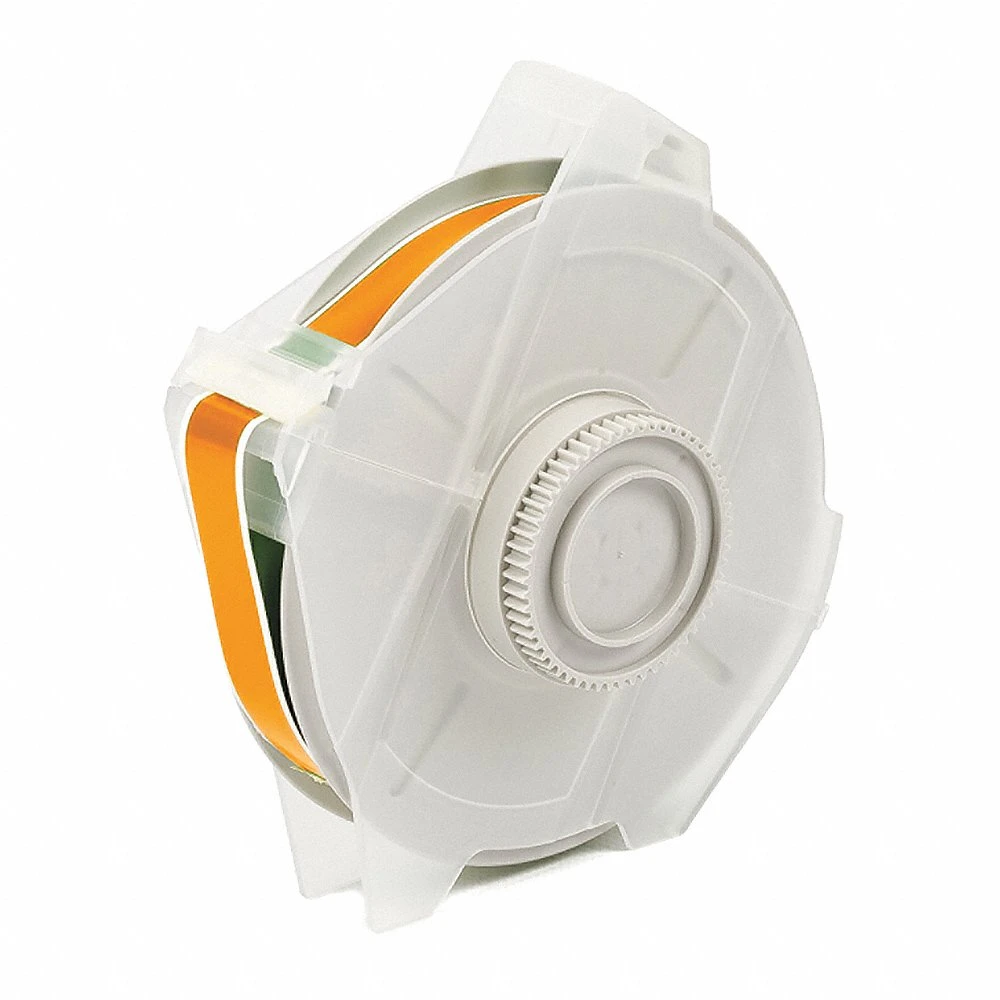 BRADY 113154 Continuous Label Roll, 1/2 Inch X 100 Ft, Vinyl, Orange, Outdoor, 0.004 Inch Label Thick | CP2LHT 3ME42