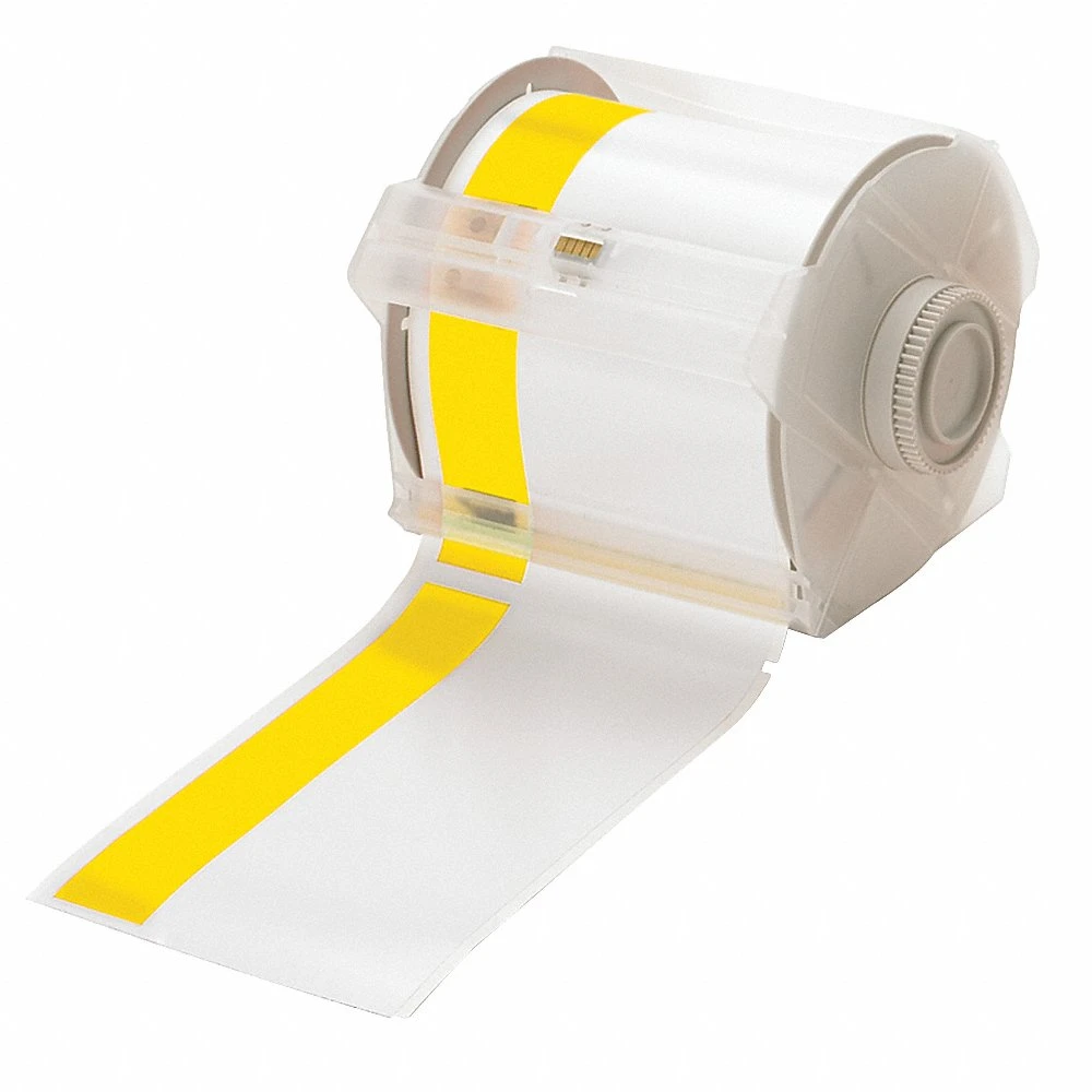 BRADY 113163 Continuous Label Roll, 4 Inch X 100 Ft, Vinyl, White, Outdoor, 0.004 Inch Label Thick | CP2JNK 13K873