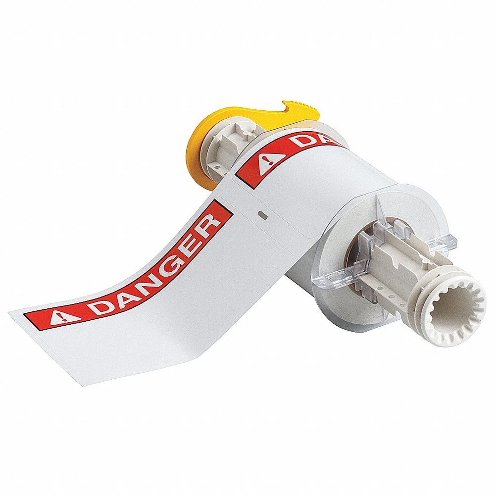BRADY 130752 Precut Label Roll, Danger, 4 x 6 Inch Size, Vinyl, White, Indoor/Outdoor, 95 Labels | CP2LRB 23MG58