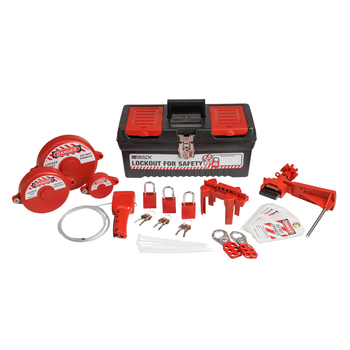 Valve Lockout Kit, Keyed Different Padlocks