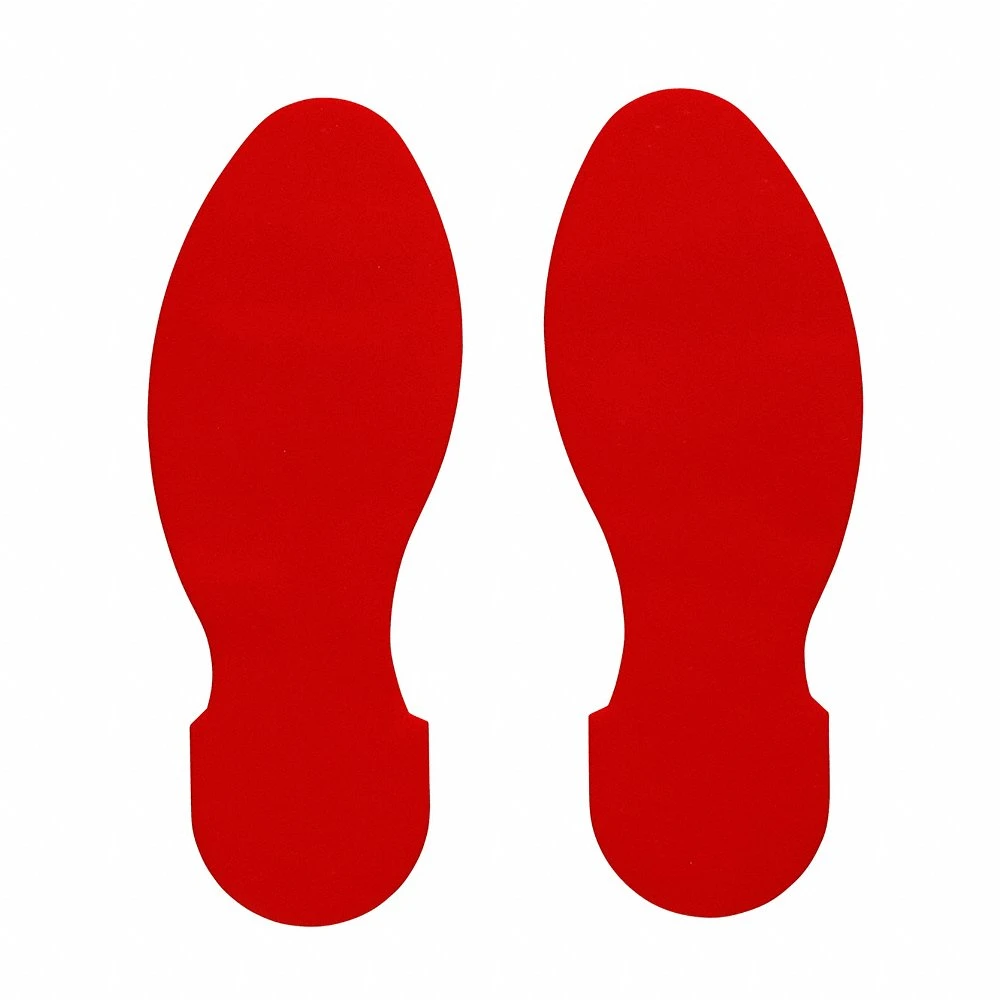 BRADY 170088 Floor Marking Tape, Footprint, Solid, Red, No Legend, 3 1/2 X 10 Inch, 50 Mil Tape Thick | CP2BUD 61UW82